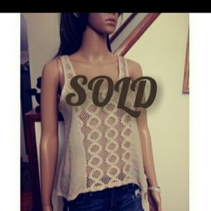 Beige tank top. Size medium